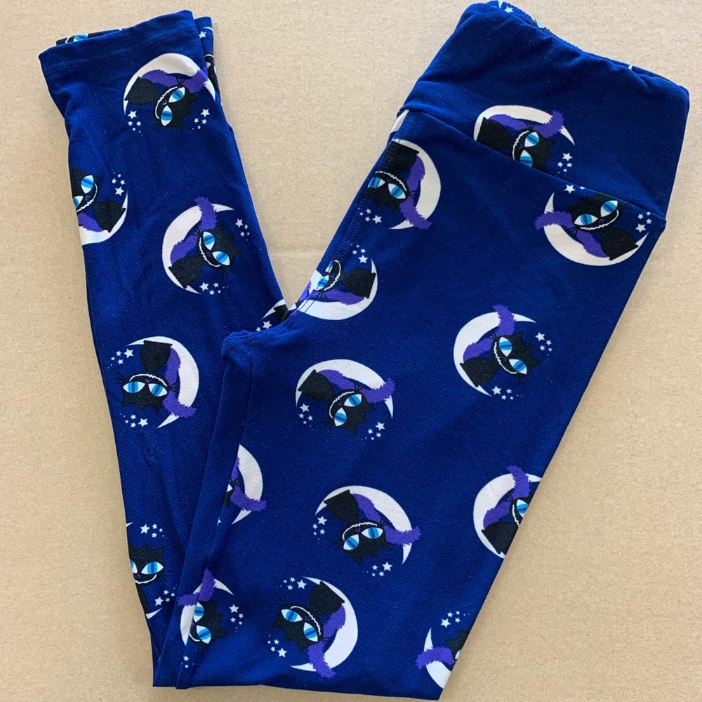 LuLaRoe OS Halloween Cat Leggings